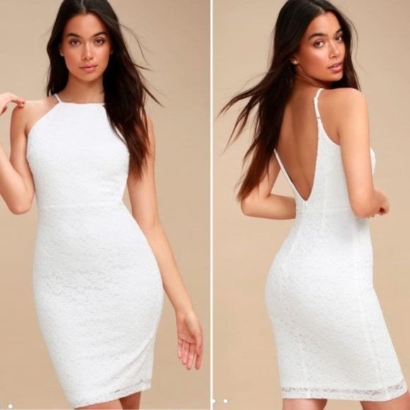 Lulus Dresses & Skirts - Lulu's Magic Of Love Lace Mini Dress White